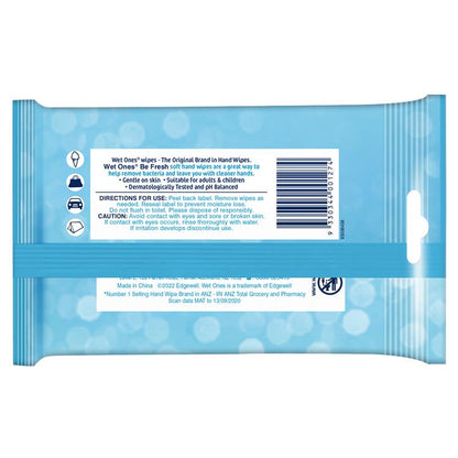 Wet Ones Be Fresh 15 Travel Pack