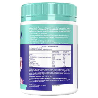 Athena Protein Water + Collagen Berry 360g