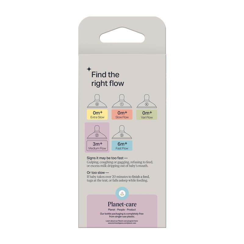 Tommee Tippee Natural Start Medium Flow Teats 2 Pack