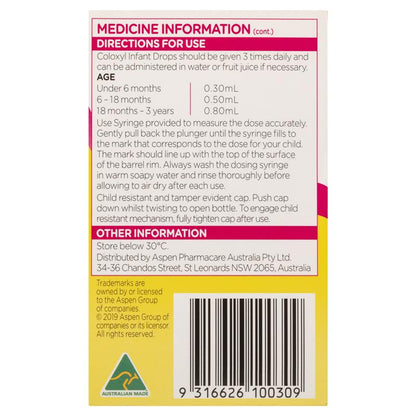 Coloxyl Drops 30mL - GimmeNow