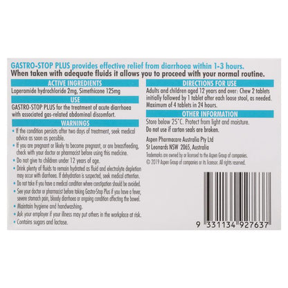 GastroStop Plus Chewable Tablets 12