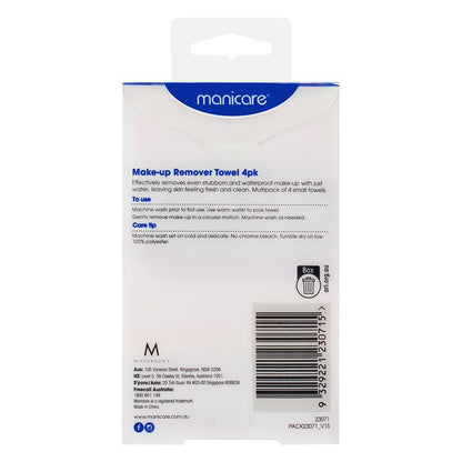Manicare Make-Up Remover Towel 4 Pack