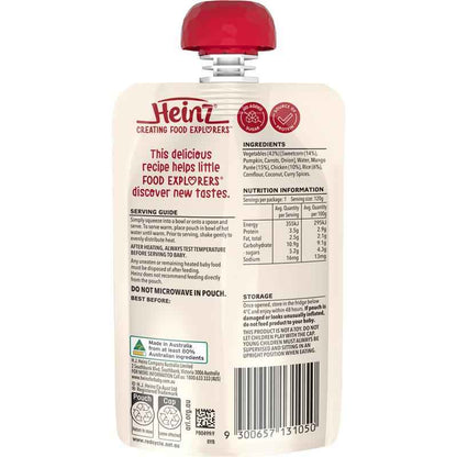 Heinz Chicken Sweetcorn & Mango Pouch 120g 6m+