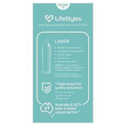 LifeStyles Condoms Large 10 Pack
