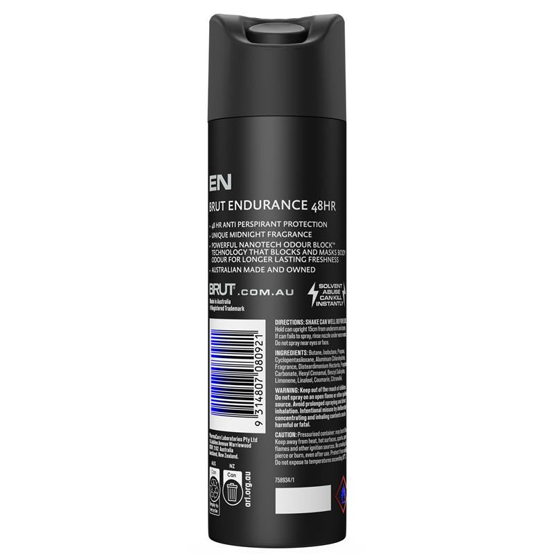 Brut Endurance 48HR Antiperspirant Deodorant Ultra Dry 130g