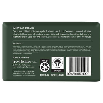 Freshwater Farm Australia Hemp Seed Oil Hydrating Body Bar 200g