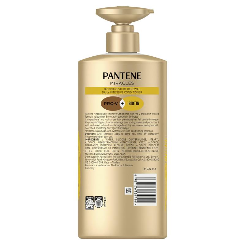 Pantene Pro V 3MM Intensive Daily Moisture Renewal Conditioner 600ml