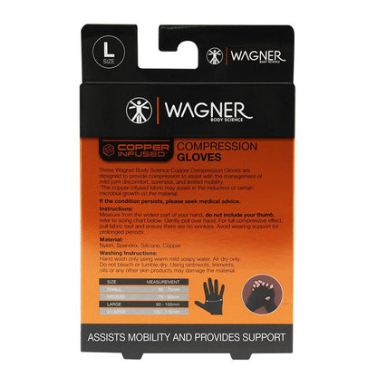 Wagner Body Science Copper Infused Gloves Large