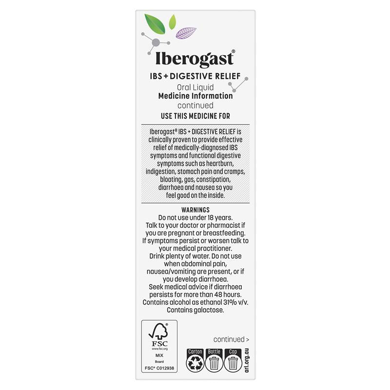 Iberogast IBS + Digestive Relief Oral Liquid 50ml
