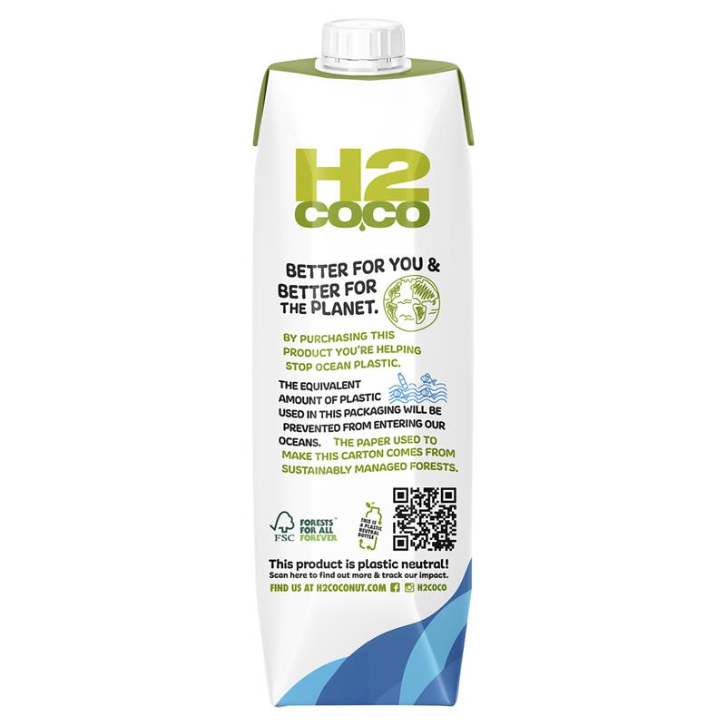 H2COCO Pure Coconut Water 1ltr