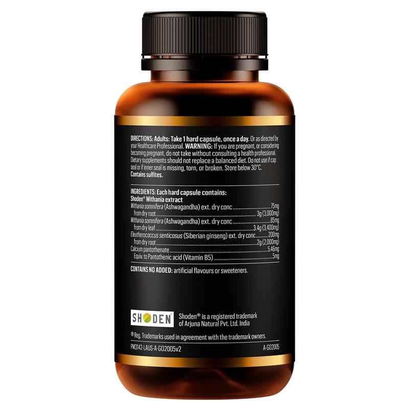 GO Healthy Ashwagandha Plus Stress & Energy 120 Hard Capsules Exclusive Size