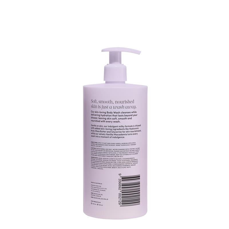 Gem Skin-Loving Vanilla Macadamia Body Wash 500ml Exclusive Size