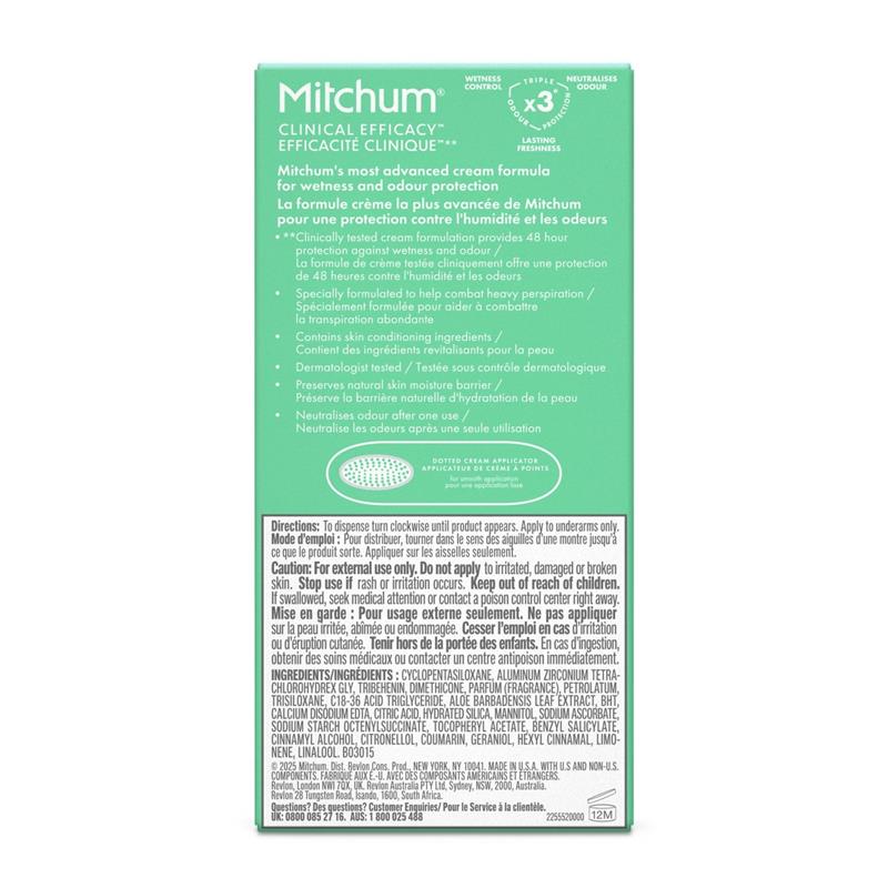 Mitchum for Women Clinical Deodorant Powder Fresh Stick 45g