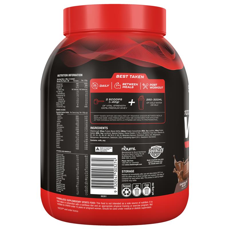 Vital Strength Launch Whey Protein Chocolate 2kg