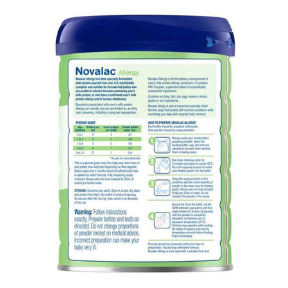 Novalac Allergy Rice Based Infant Formula 0-12 Months 800g New Formula