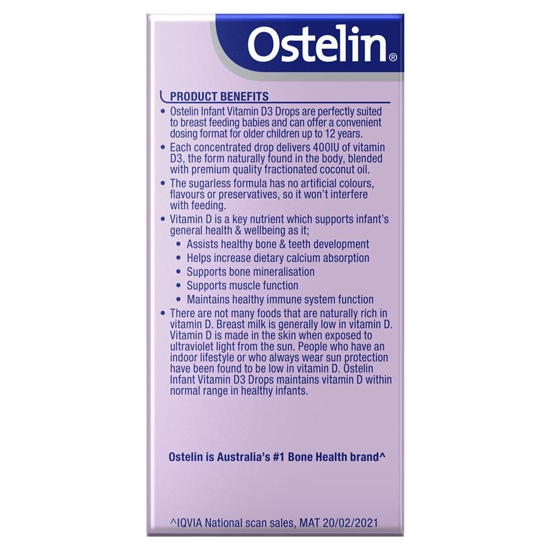 Ostelin Infant Vitamin D3 Drops 2.4ml - GimmeNow