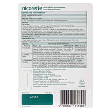 Nicorette Quit Smoking QuickMist Mouth Spray Cool Berry 150 Sprays (13.2mL x 1)