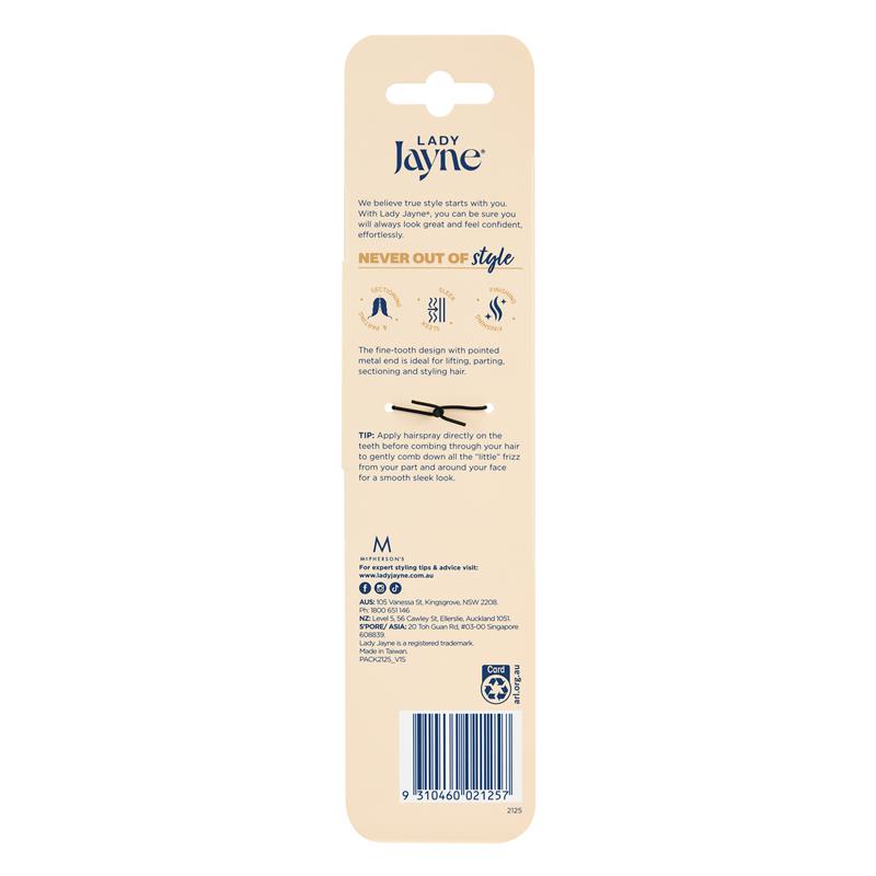 Lady Jayne 2125 Comb Metal Tail