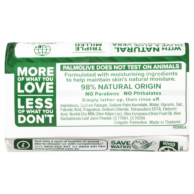 Palmolive Soap Bar Olive & Aloe Vera 90g 10 Pack