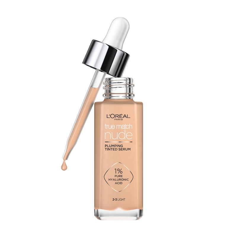 L'Oreal Paris True Match Nude Plumping Tinted Serum Foundation Light 2-3 - GimmeNow