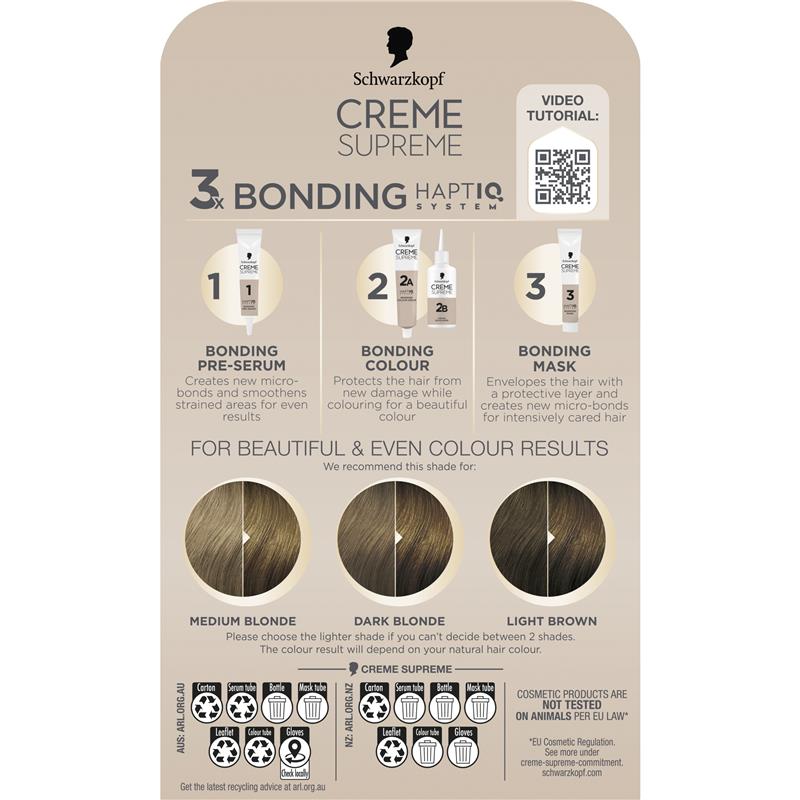 Schwarzkopf Creme Supreme Permanent Natural Dark Blonde 7-0