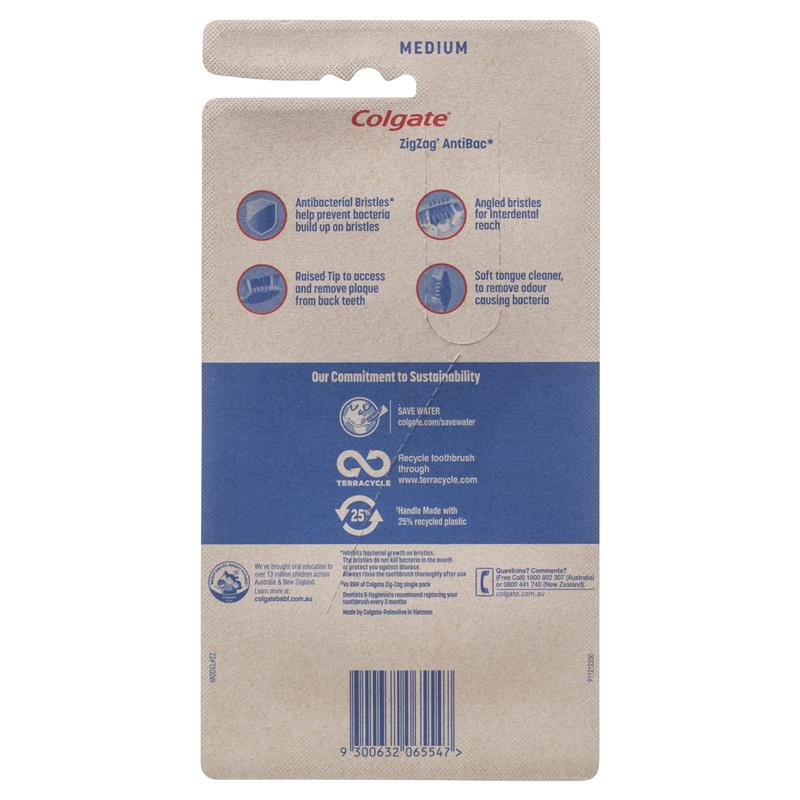 Colgate Zig Zag Deep Interdental Clean Toothbrush Medium Value 6 Pack - GimmeNow