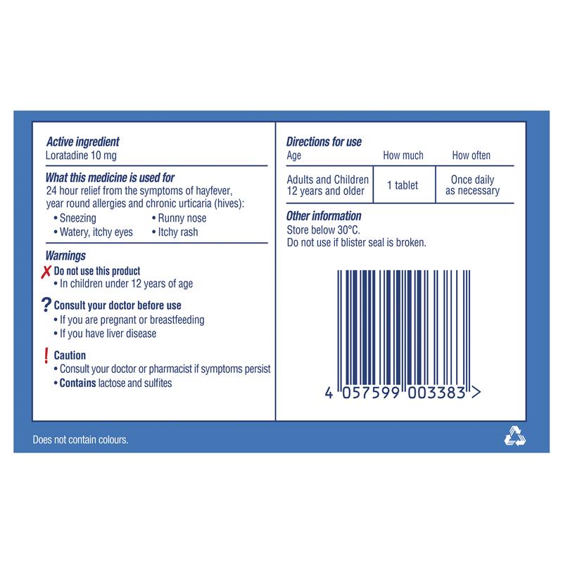 Claratyne Allergy & Hayfever Relief Antihistamine 80 Tablets