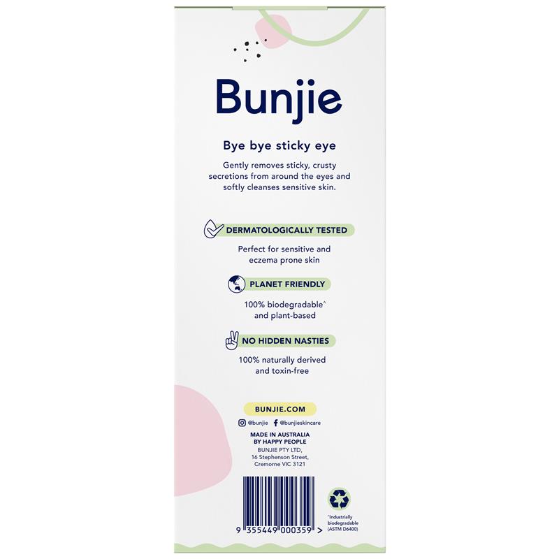 Bunjie Probiotic Baby Eye Wipes 60 Exclusive Size