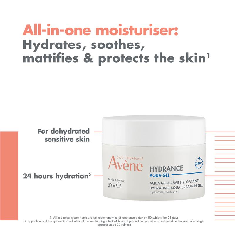 Avene Hydrance Aqua Cream-In-Gel Moisturiser 50ml - GimmeNow