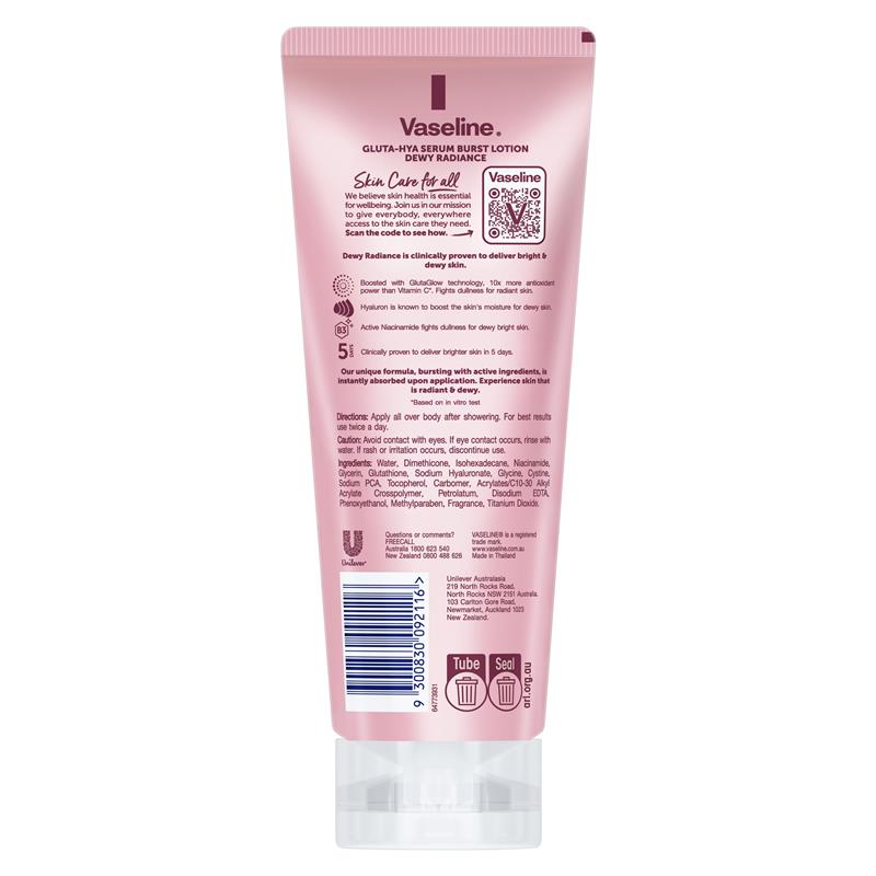 Vaseline Gluta-Hya Serum Boost Lotion Dewy Radiance 200ml