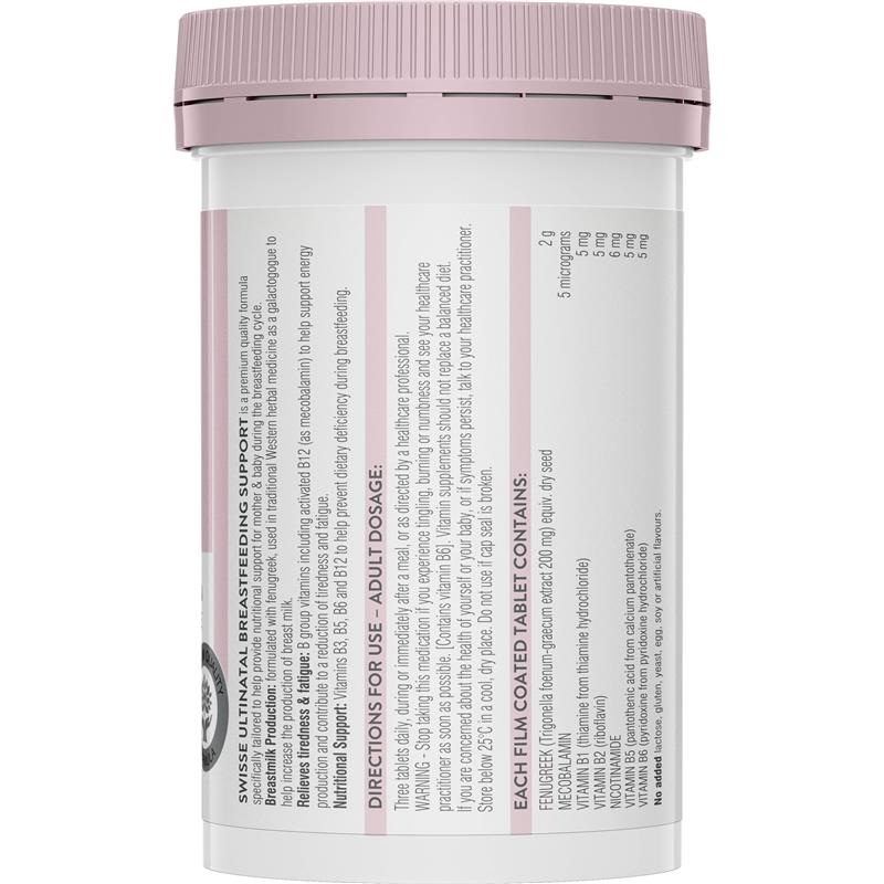 Swisse Ultinatal Breastfeeding Support 90 Tablets - GimmeNow