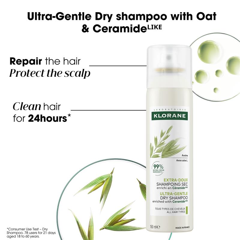 Klorane Dry Shampoo With Oat & Ceramide 150ml