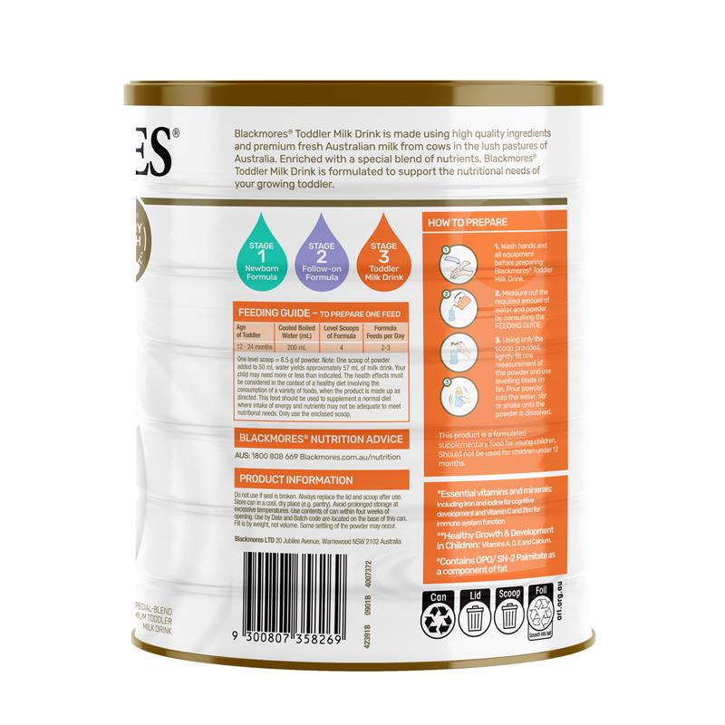 Blackmores Stage 3 Toddler Milk Drink 900g