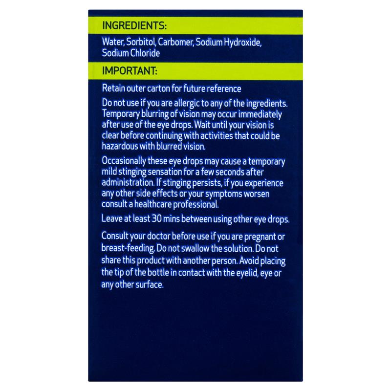 Optrex Advance Preservative Free Tired Eye Drops 10mL - GimmeNow