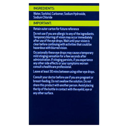Optrex Advance Preservative Free Tired Eye Drops 10mL - GimmeNow