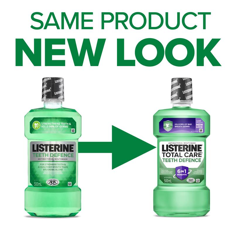 Listerine Teeth Defence Antibacterial Mouthwash Value Pack 1.5L