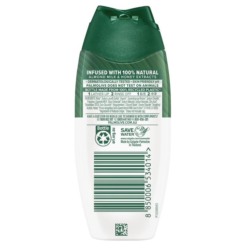Palmolive Naturals Travel Body Wash Milk & Honey Shower Gel 100ml