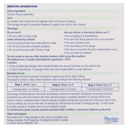 Nicotinell Lozenges Mint 4mg 144 Exclusive Size