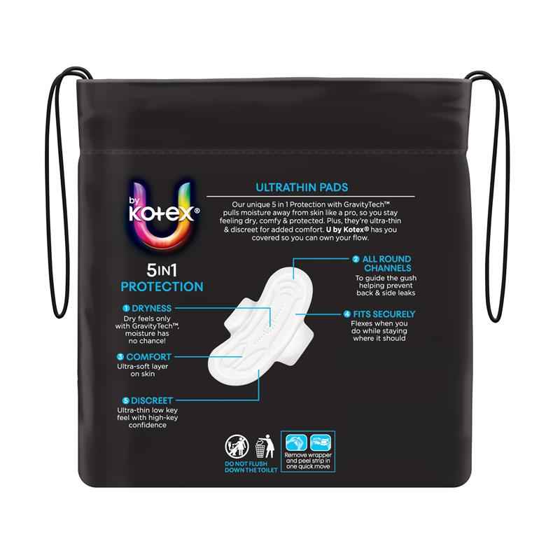U By Kotex Ultrathin Regular Wing Bulk Pack 20