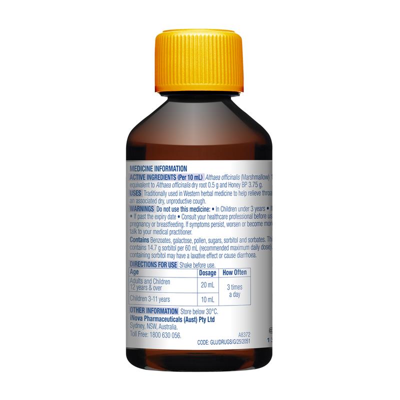 Durotuss Relief + Honey Dry Cough Liquid 200ml