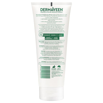 DermaVeen Sensitive Sun SPF 50+ Moisturising Face & Body Cream 200g