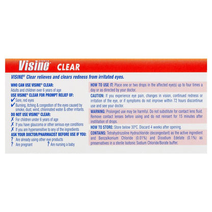 Visine Clear Eye Drops 15mL - GimmeNow