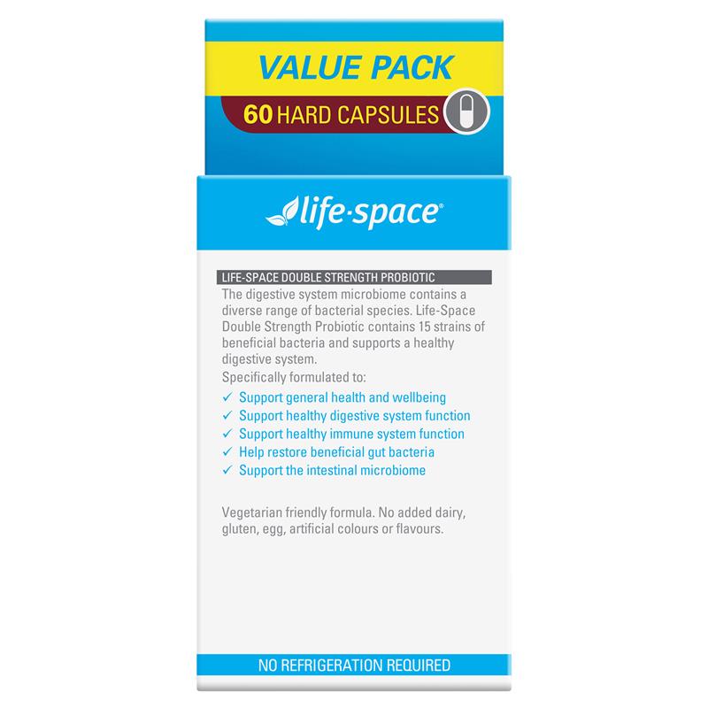 Life-Space Double Strength Probiotic 60 Capsules Exclusive Size