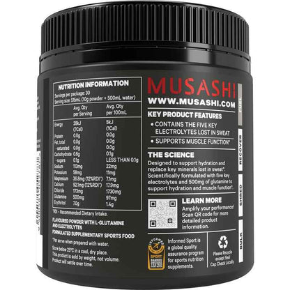 Musashi Electrolytes Blue Raspberry 300g