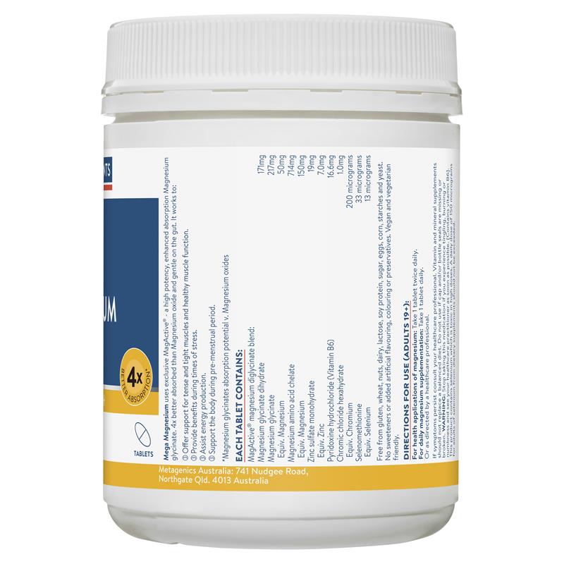 Ethical Nutrients Mega Magnesium Glycinate 5-in-1 240 Tablets