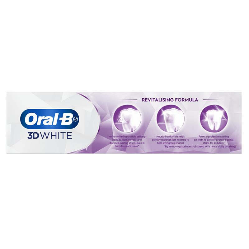 Oral B Toothpaste 3D White Lasting Freshness Blast 95g