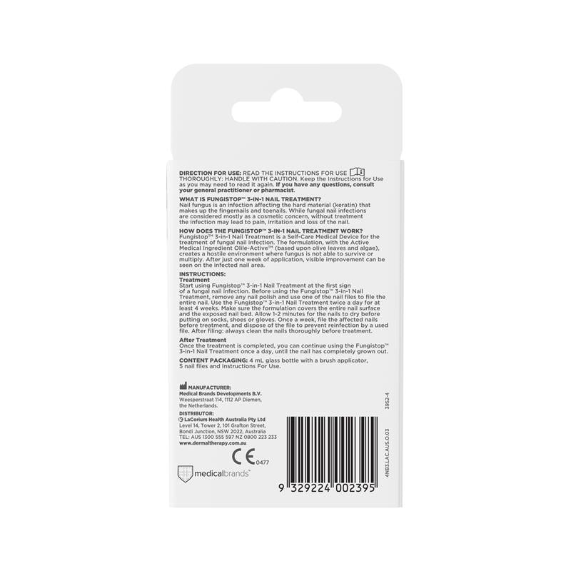 Dermal Therapy Fungistop 3-in-1 4ml Solution