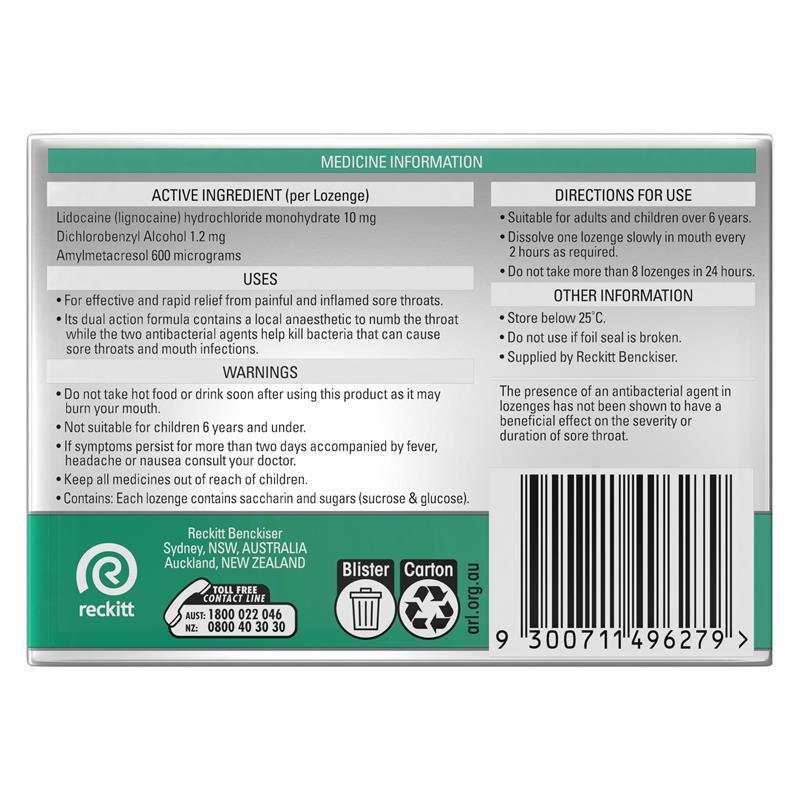 Strepsils Anaesthetic Menthol 36 Lozenges - GimmeNow
