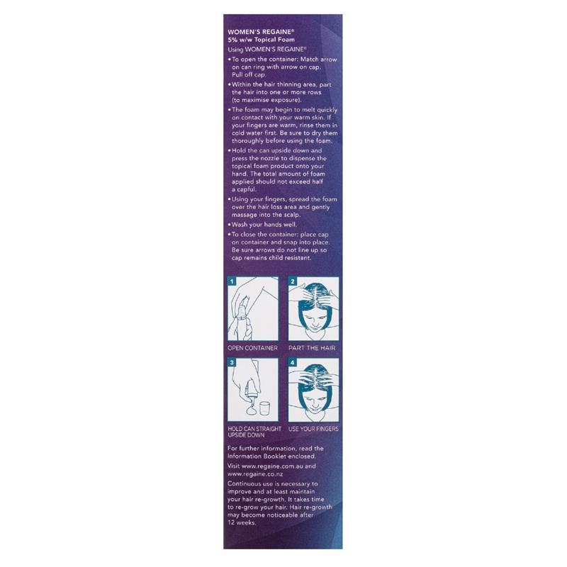 Regaine Women's Extra Strength Minoxidil Foam Hair Regrowth Treatment 60g - GimmeNow