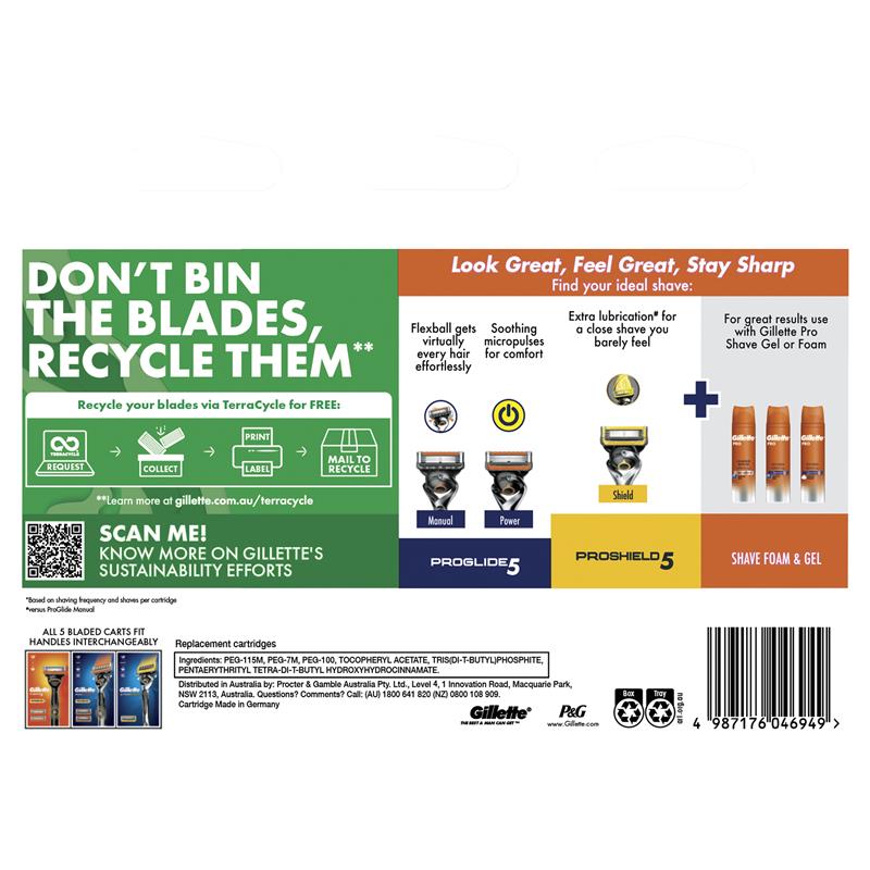 Gillette Fusion Power Razor Blades 10 Pack - GimmeNow